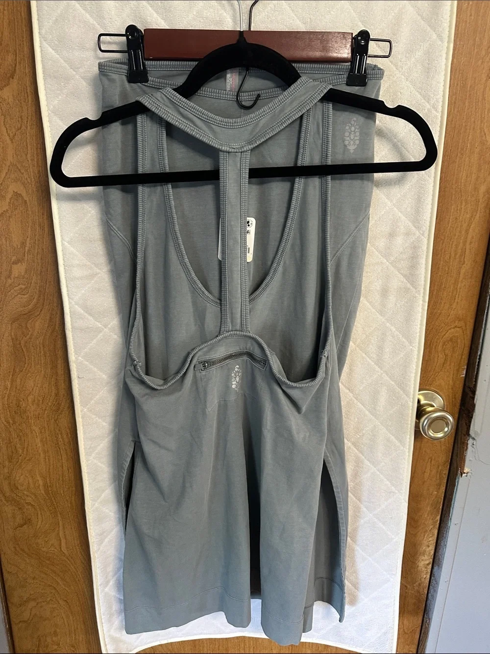 FP Movement by Free People Steel Gray Scoop Neck Tank and long shorts $98 - Picture 2 of 5